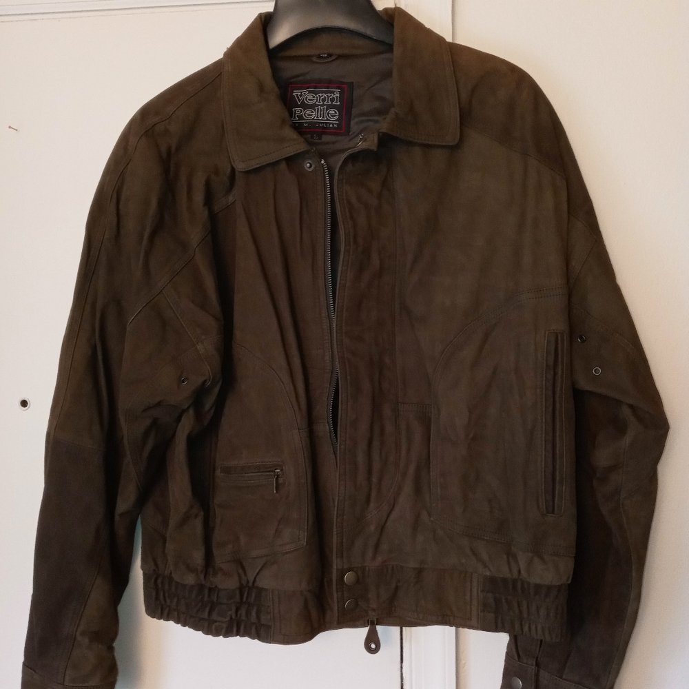 80s Vintage Suede Jacket by VERRI PELLE